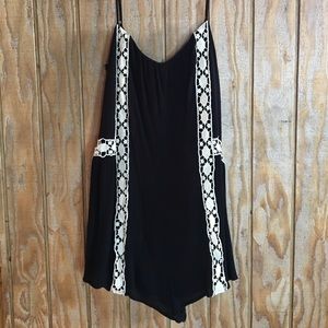 Black Volcom Romper